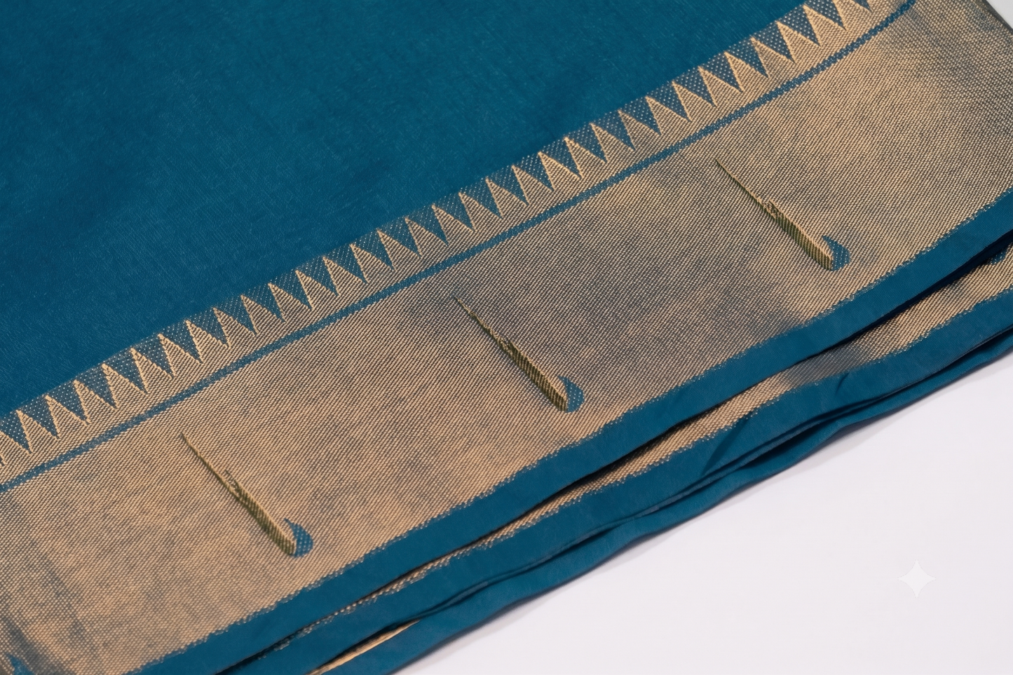 Kadambari - Blue Silk Saree