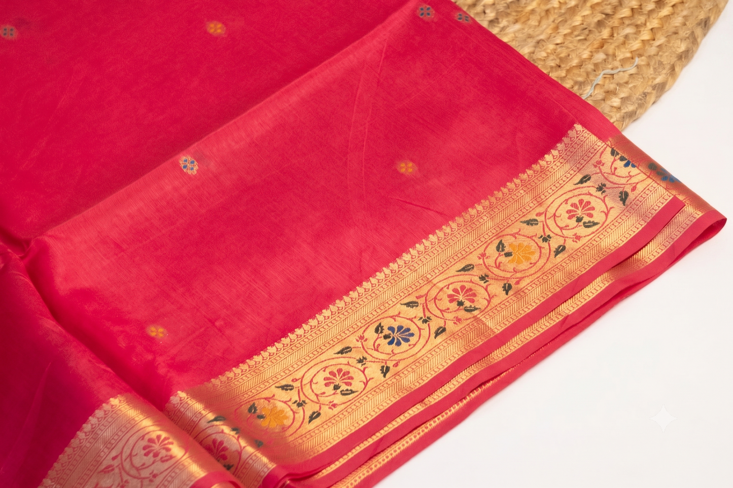 Meenarang - Pink Silk Saree