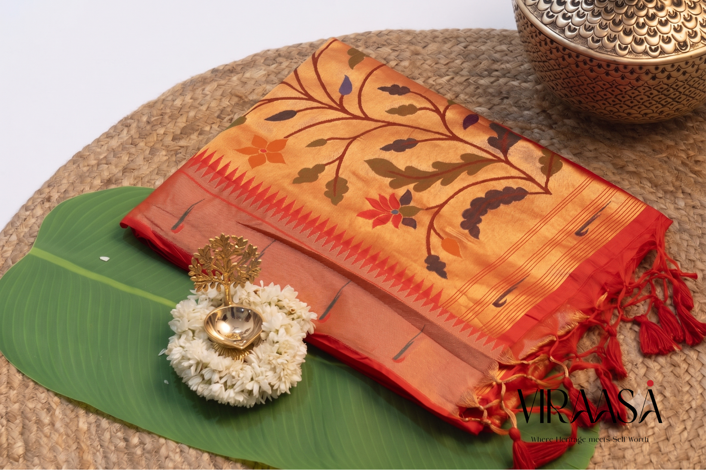 Kadambari - Red Silk Saree