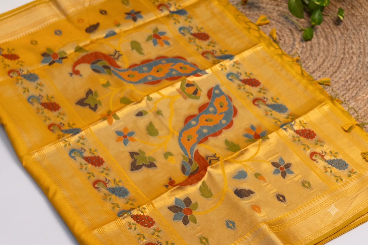 Mayura Heritage - Yellow Silk Saree