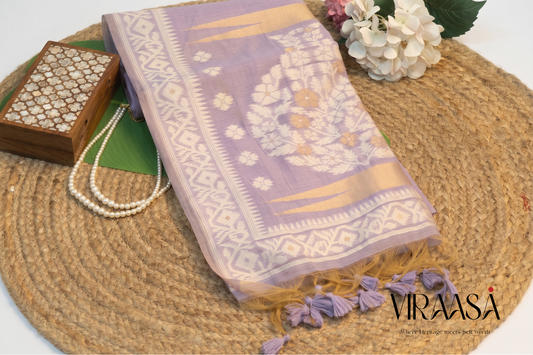 Nazakat - Purple Jamdani weave