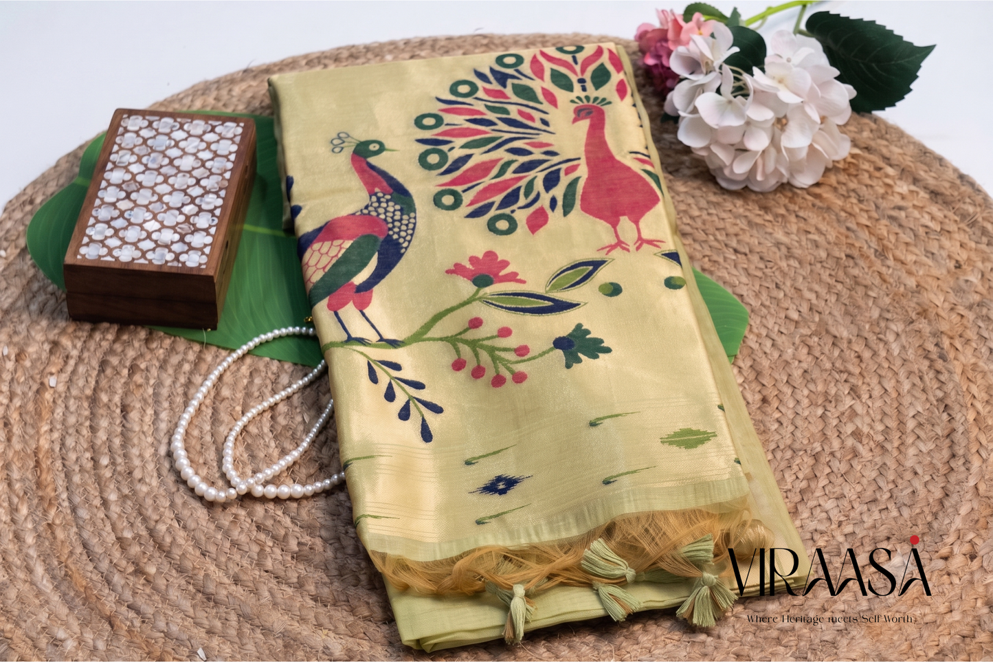 Nritya - Green Jamdani Cotton