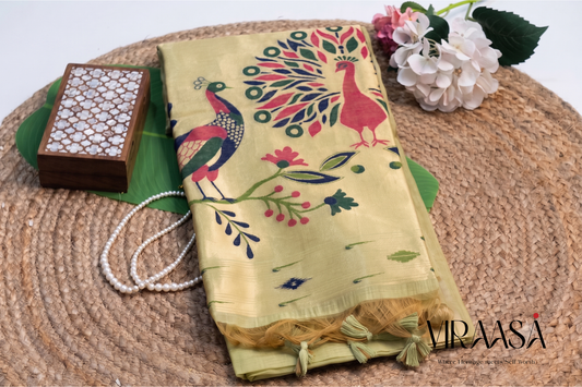 Nritya - Green Jamdani Cotton