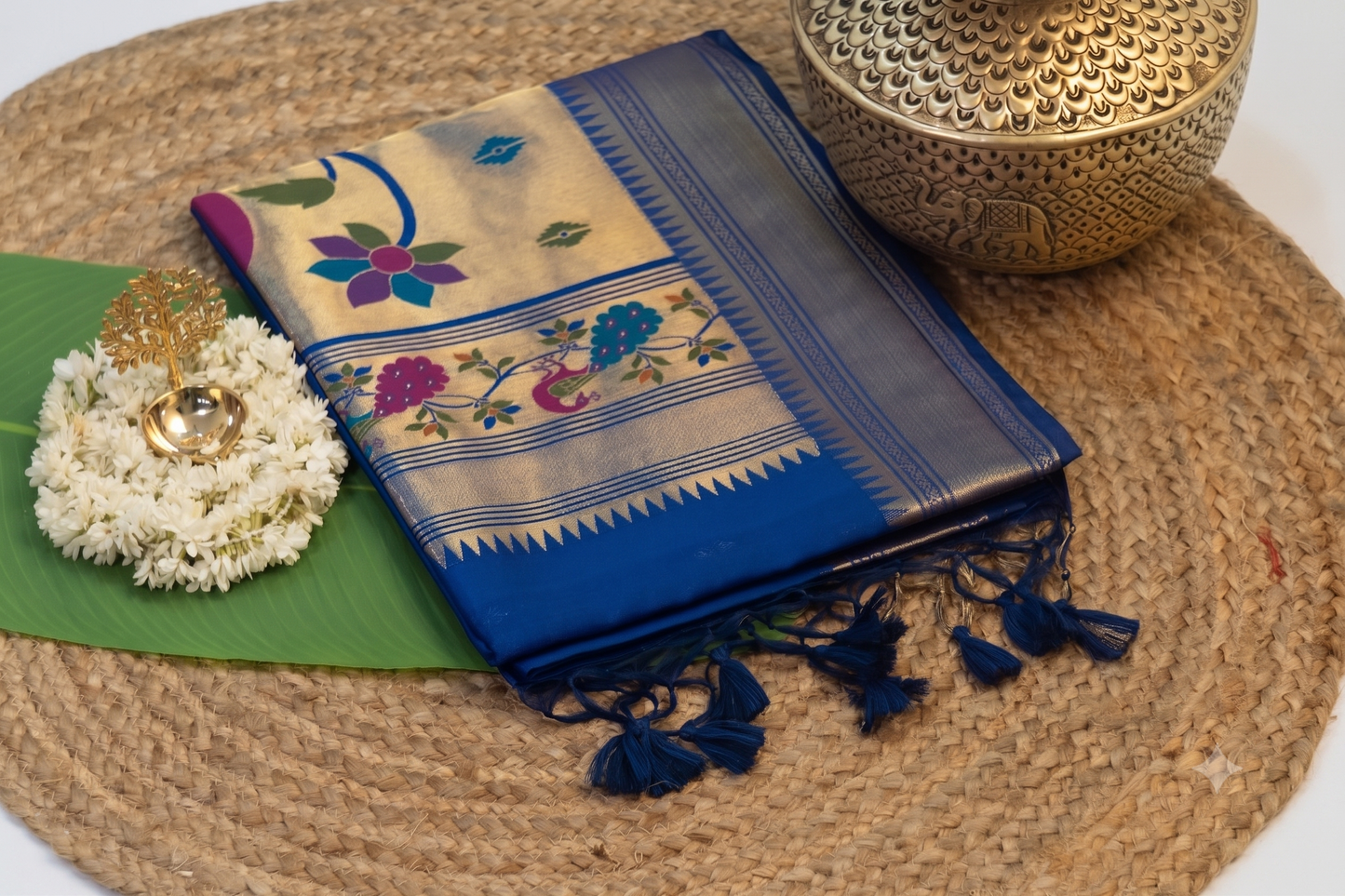 Mayura Heritage - Royal Blue Silk Saree