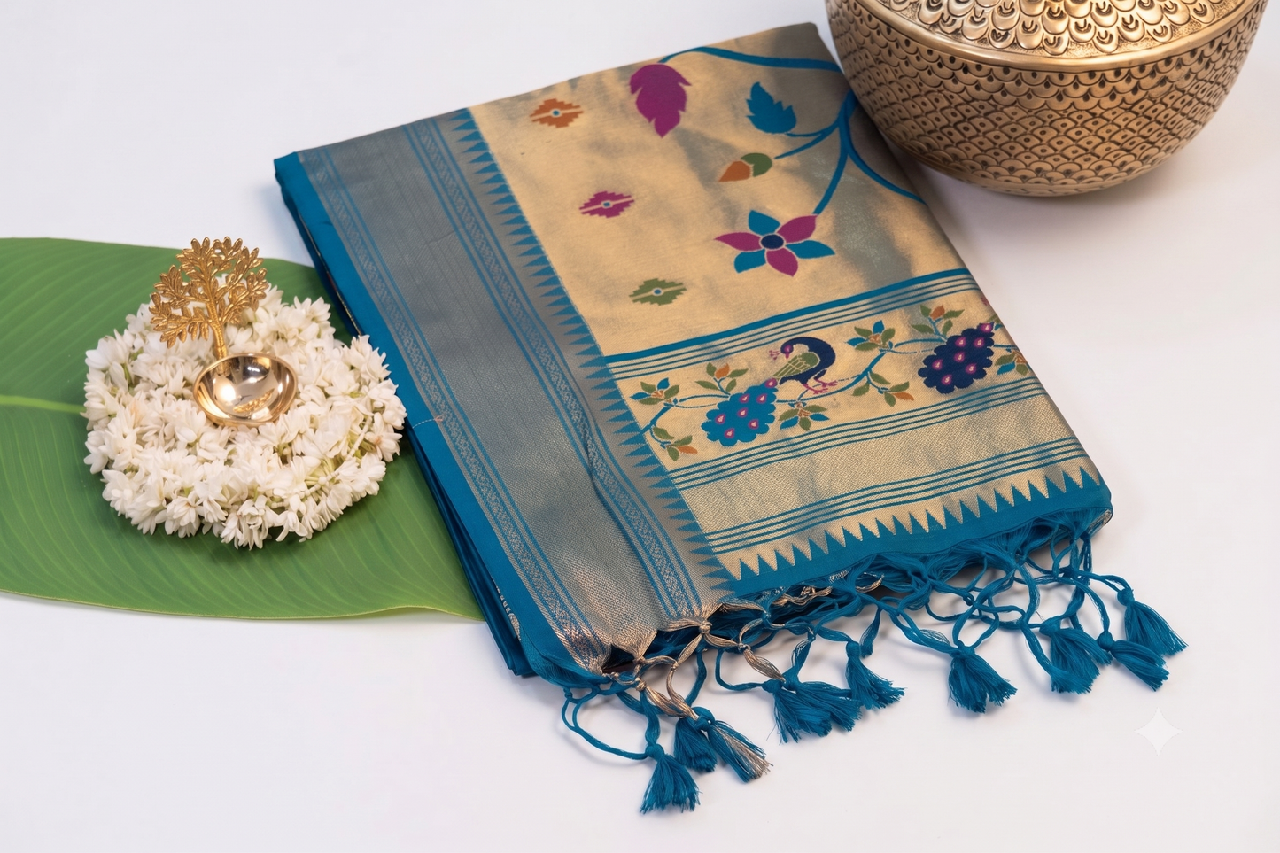 Mayura Heritage - Blue Silk Saree