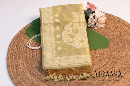 Nazakat - Green Jamdani weave