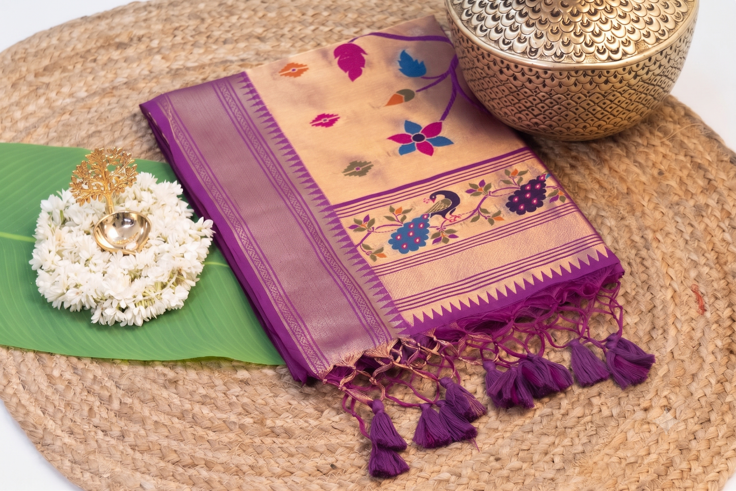 Mayura Heritage - Purple Silk Saree