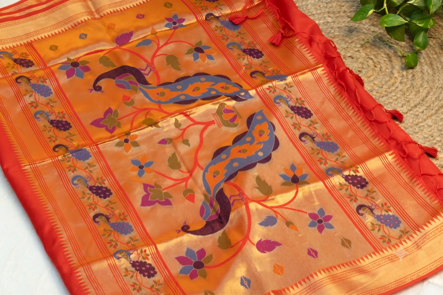 Mayura Heritage - Red Silk Saree