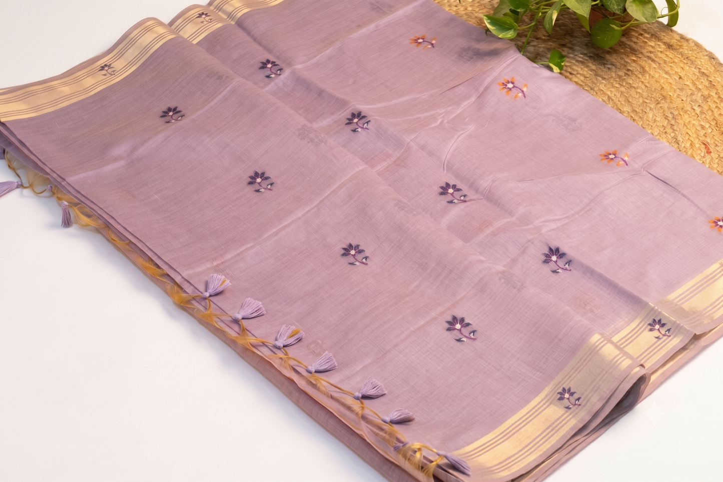 Bagicha - Lavender Jamdani Cotton