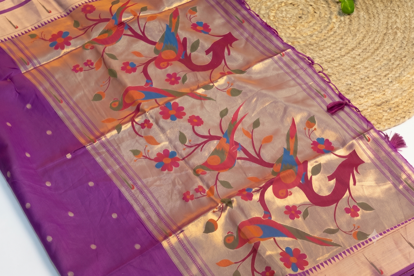 Shuka - Purple Silk Saree