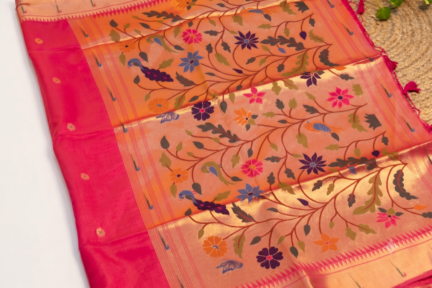 Kadambari - Pink Silk Saree