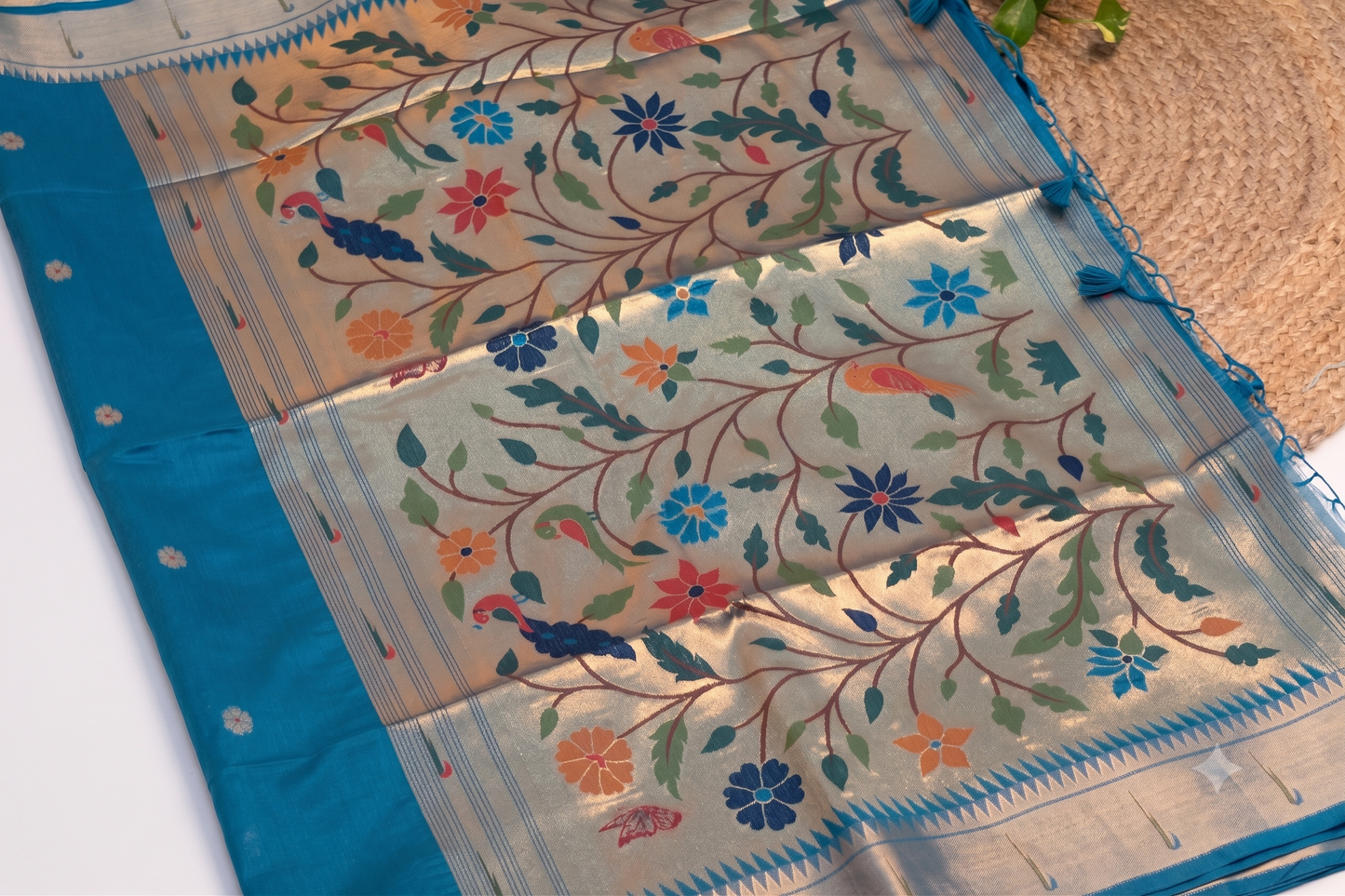 Kadambari - Blue Silk Saree