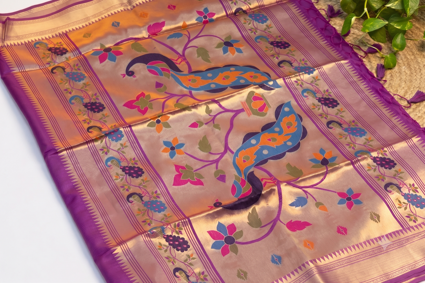 Mayura Heritage - Purple Silk Saree