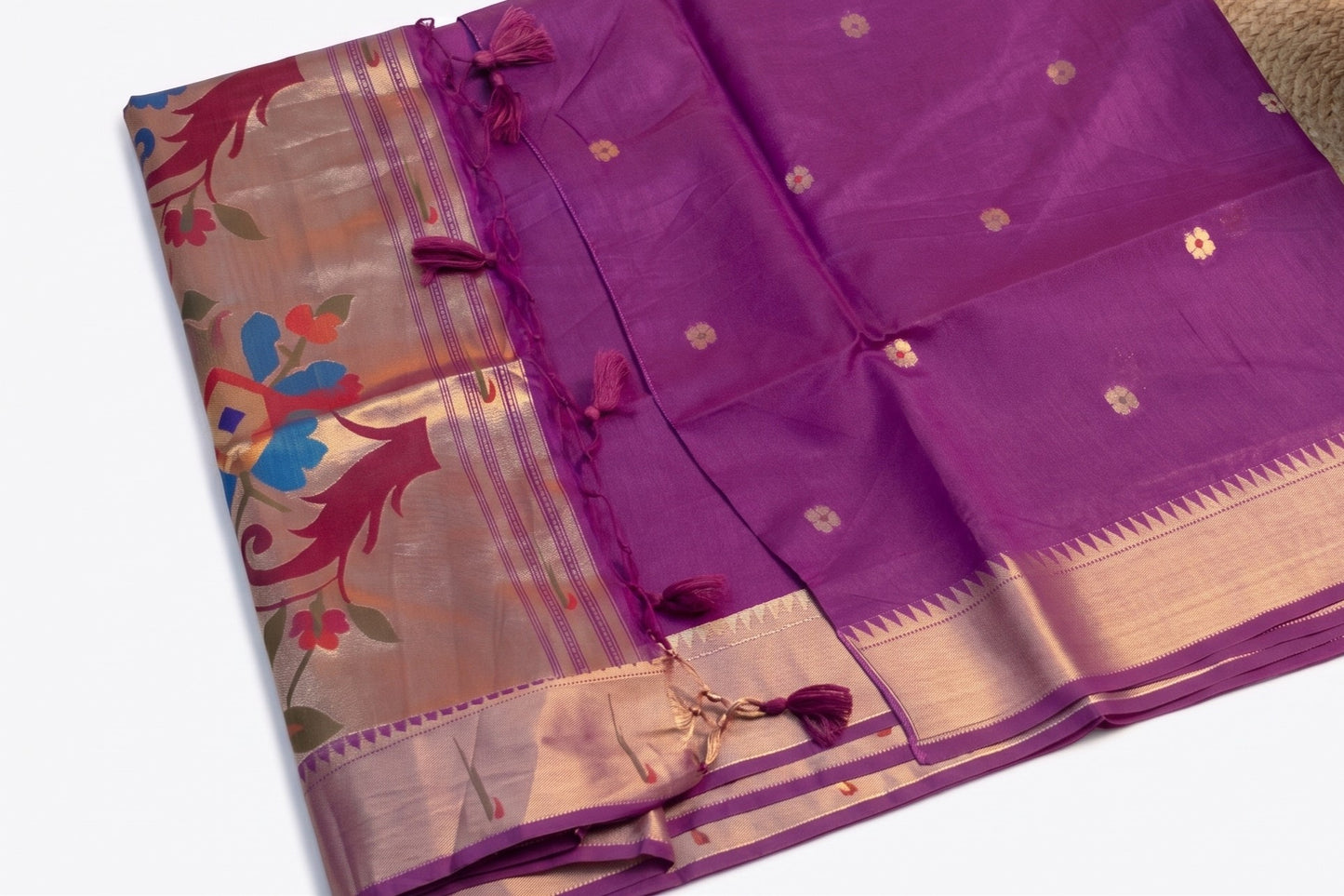Shuka - Purple Silk Saree