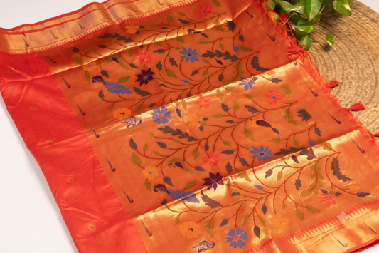 Kadambari - Red Silk Saree