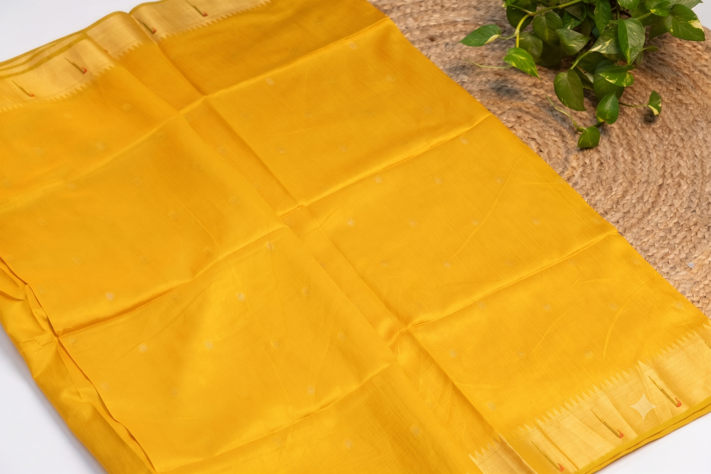 Shuka - Yellow Silk Saree
