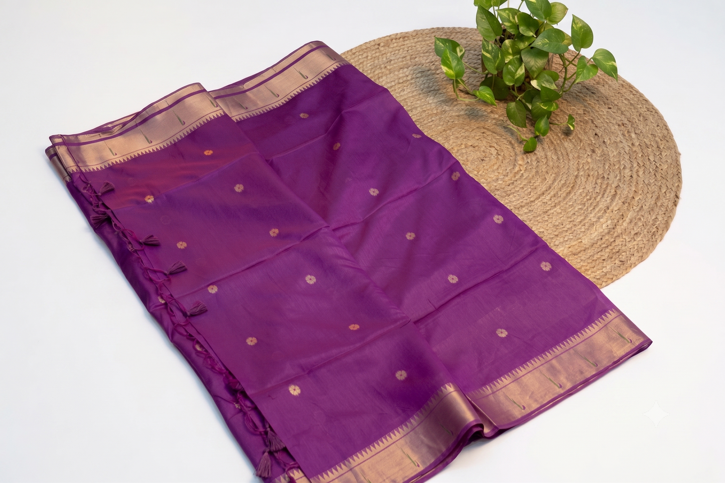 Kadambari - Purple Silk Saree