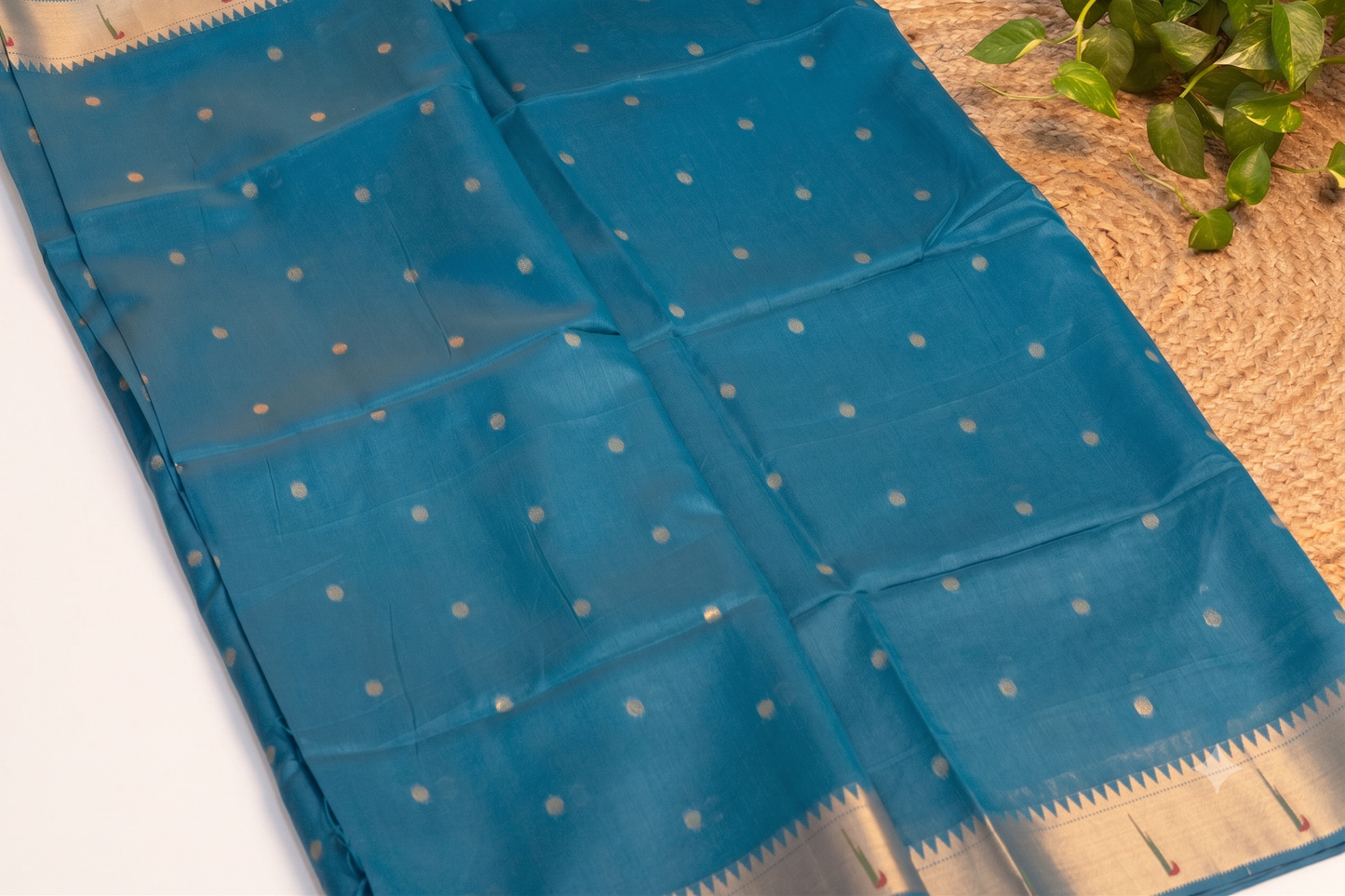 Shuka - Blue Silk Saree