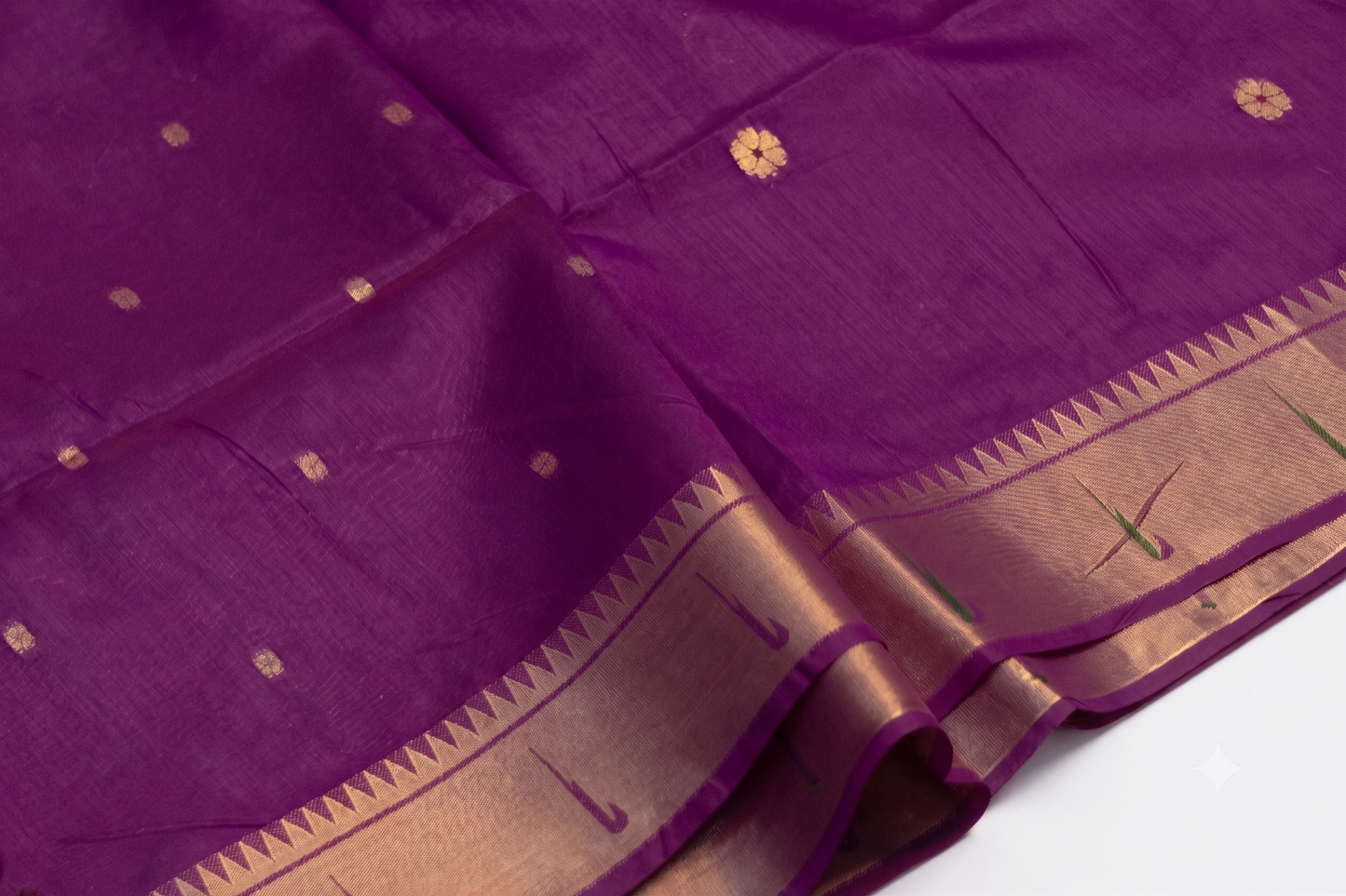 Kadambari - Purple Silk Saree