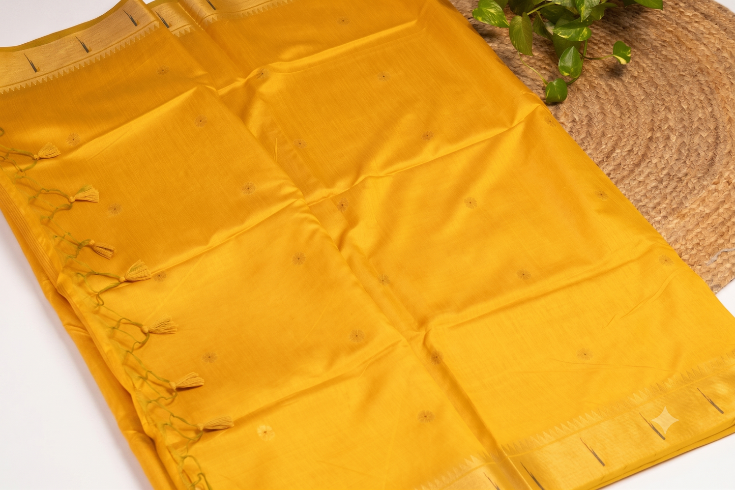 Kadambari - Yellow Silk Saree