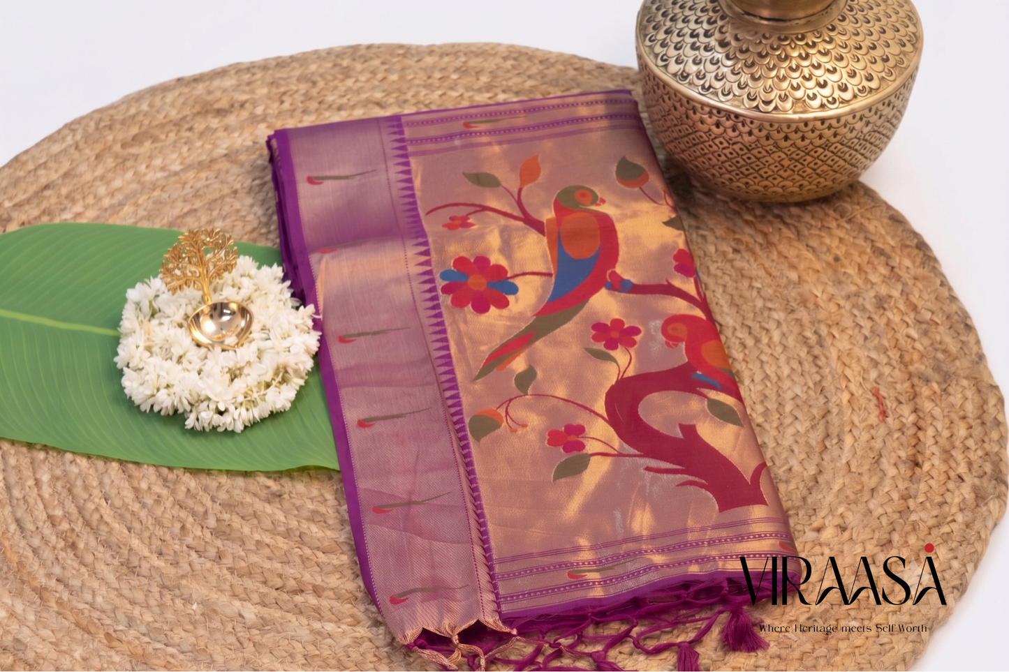 Shuka - Purple Silk Saree