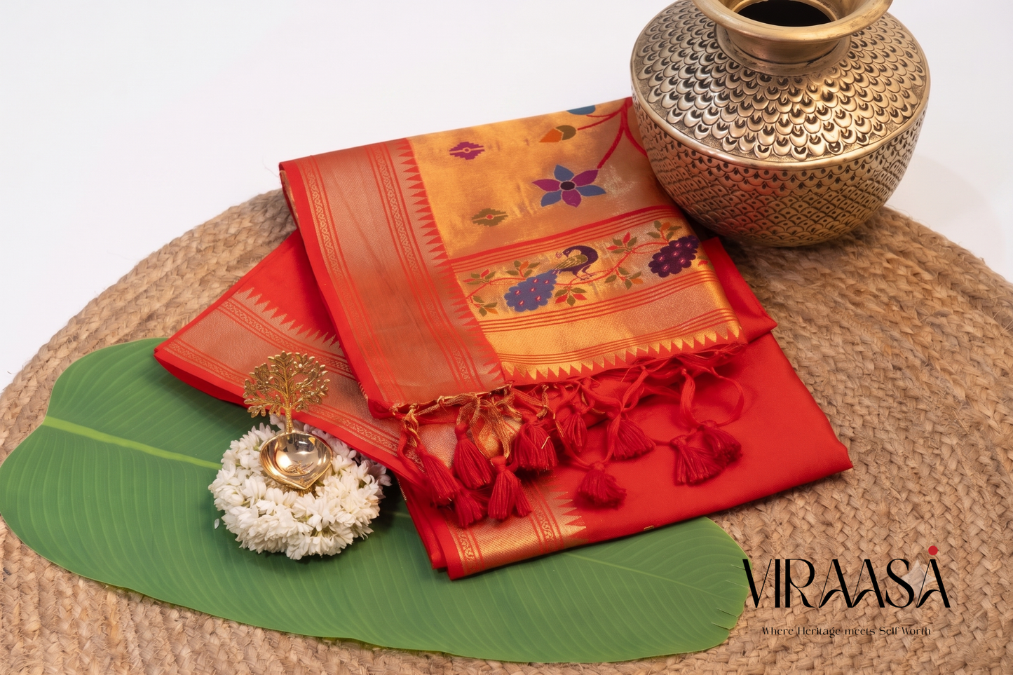 Mayura Heritage - Red Silk Saree