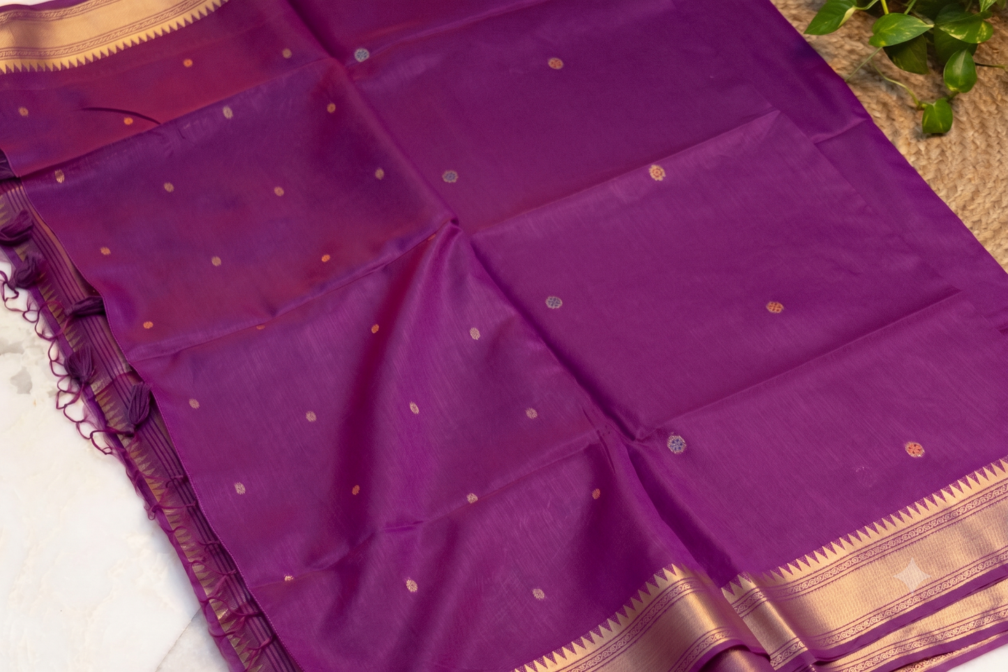 Mayura Heritage - Purple Silk Saree