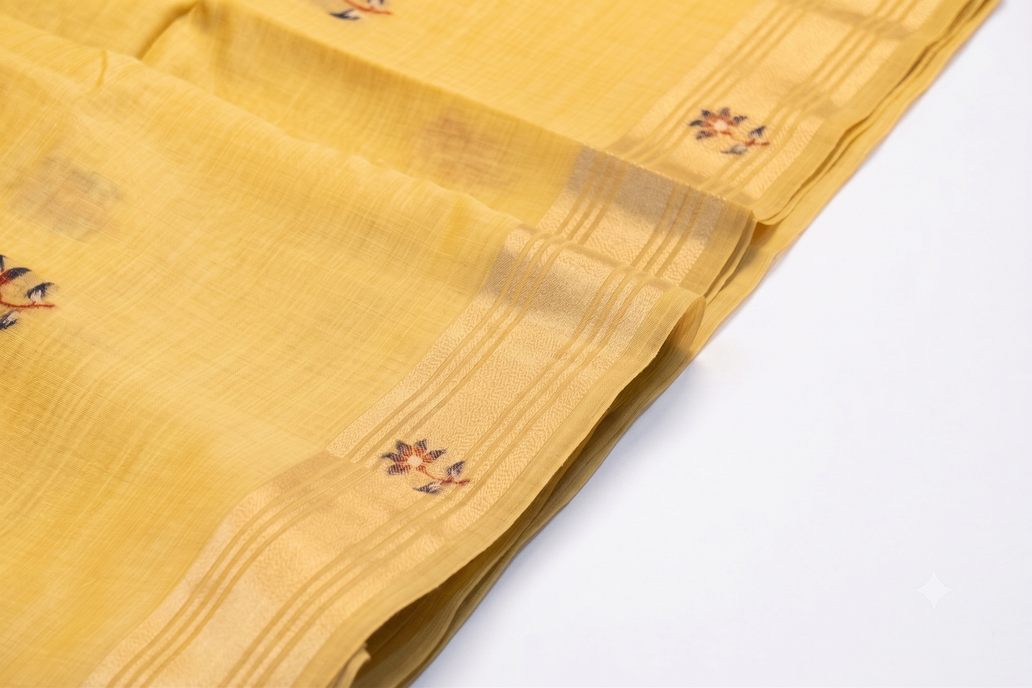 Bagicha - Yellow Jamdani Cotton