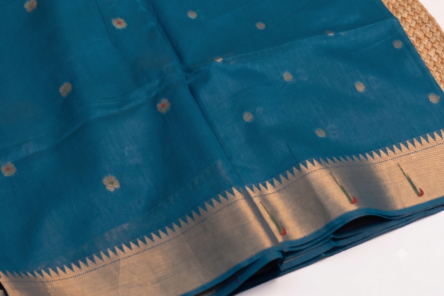 Shuka - Blue Silk Saree