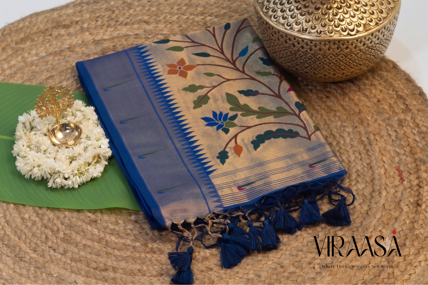 Kadambari - Blue Silk Saree