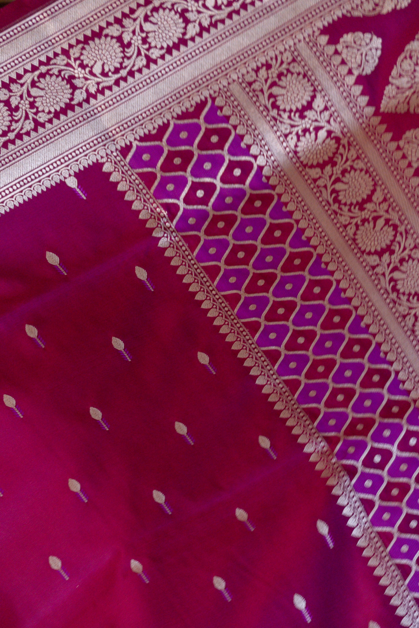 Moh - Mashru Katan Banarasi Saree
