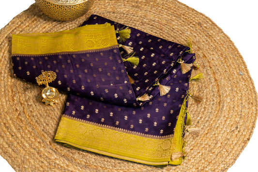 Aaradhya - Crepe Satin Silk Saree