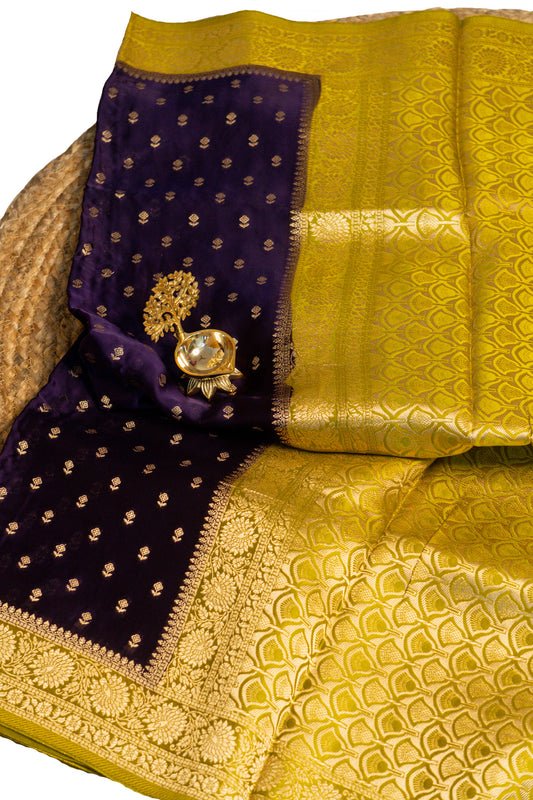 Aaradhya - Crepe Satin Silk Saree
