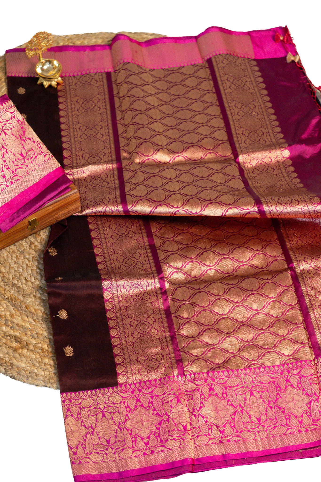 Anvita - Pure Kora Organza Banarasi Saree