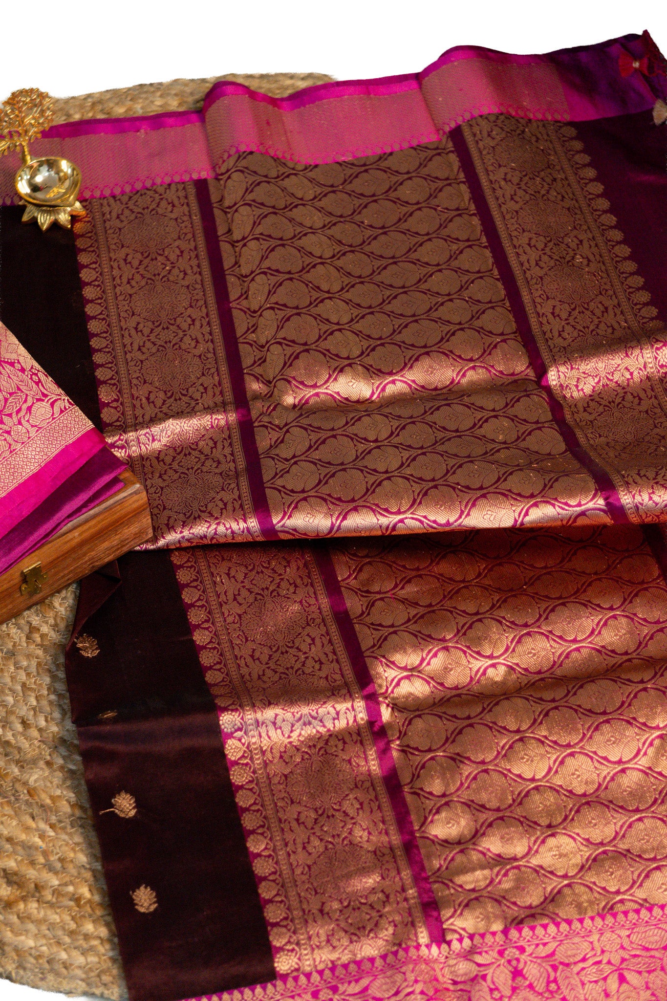 Anvita - Pure Kora Organza Banarasi Saree