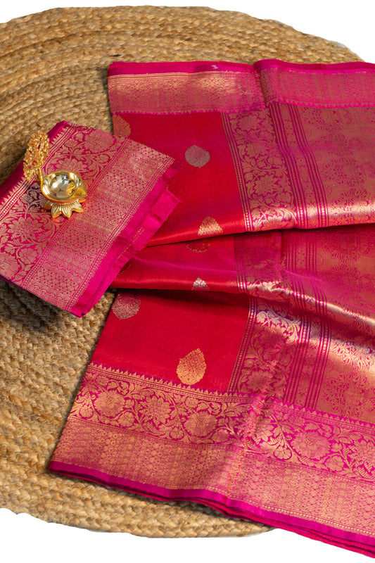 Aanya - Kora Organza Banarasi Saree