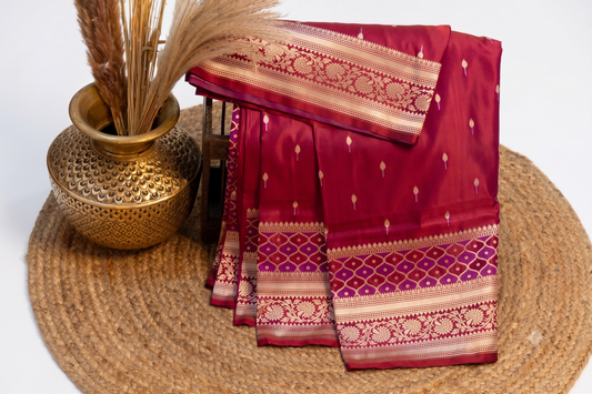Moh - Mashru Katan Banarasi Saree