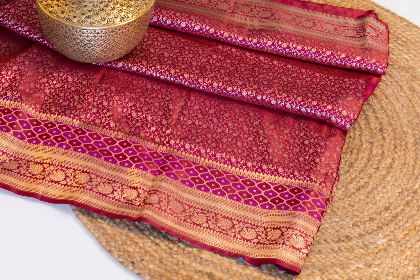 Moh - Mashru Katan Banarasi Saree