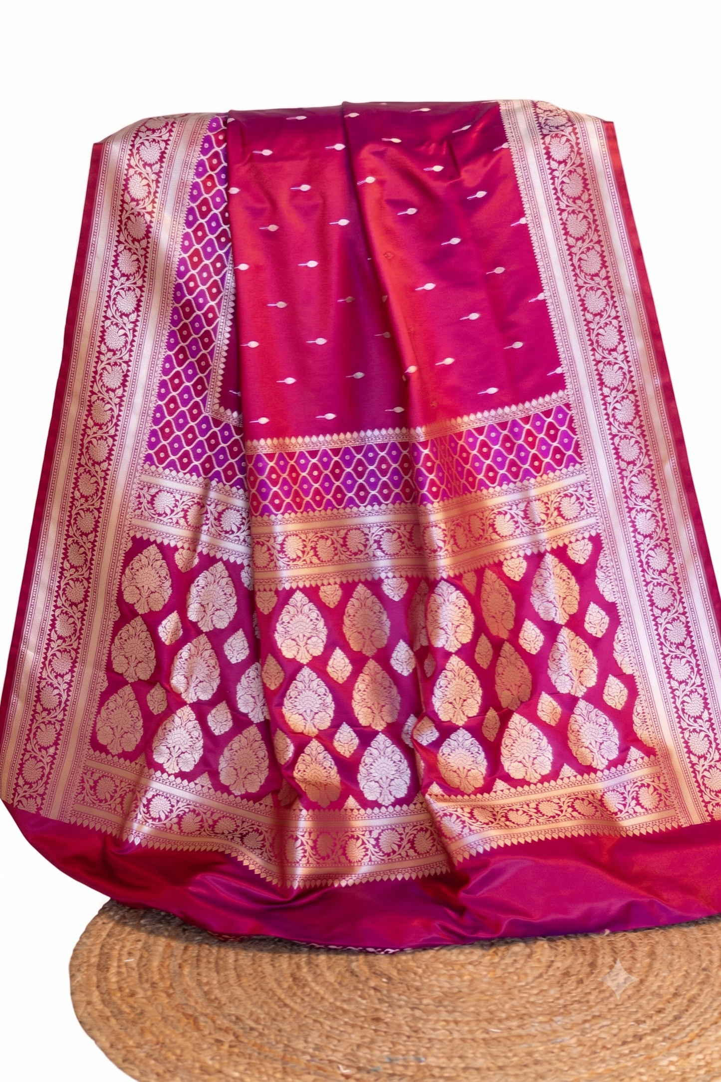 Moh - Mashru Katan Banarasi Saree