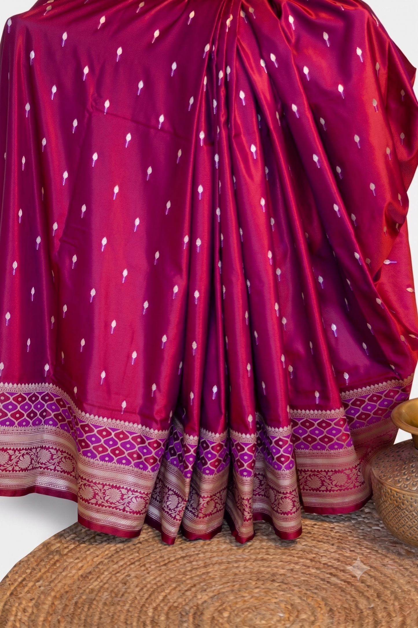 Moh - Mashru Katan Banarasi Saree